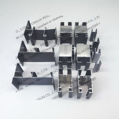 Profili in alluminio per finestre anodizzate d'argento