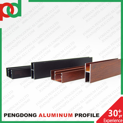 Canale a U in alluminio color legno per ringhiera, pergola, balcone, tubi per recinzioni esportati in Sud America