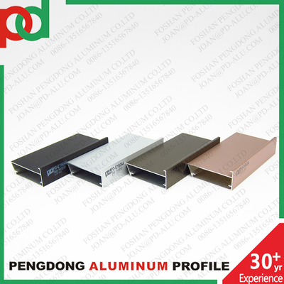 Tecnologia di estrusione personalizzabile Produzione di profili in alluminio per porte di vetro armadio da cucina armadio MDF melamina