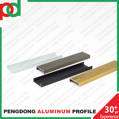 Tecnologia di estrusione Profili in alluminio della serie 6000 per mobili in melamina Oro cromo Bronzo anodizzato in grandi dimensioni
