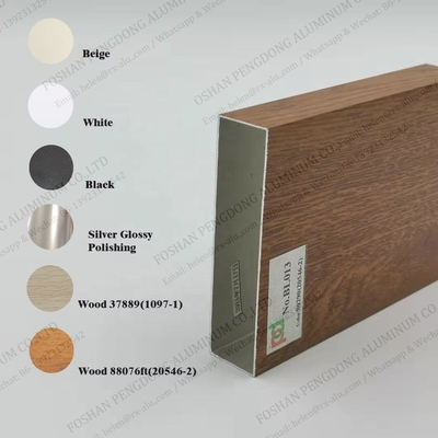 Il legno di alluminio di profilo della cucina dell'Irak Algeria finisce i profili di alluminio