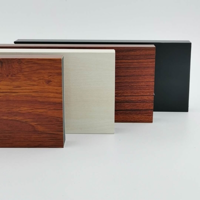 Il legno dell'armadio da cucina 1.4mm finisce i profili di alluminio per la Libia Medio Oriente
