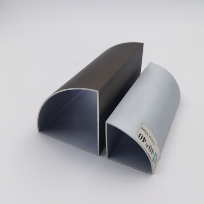 Profilo di alluminio rivestito d'angolo arrotondato 25x25 del quadrato della polvere di alluminio della tubatura