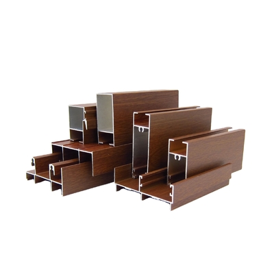 Estrusione di alluminio di effetto di legno 6063 T5 per Windows Cile Bolivia