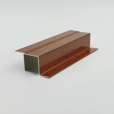 profili di 5.8M 5.85M 6M Wood Finish Aluminium per l'armadio da cucina