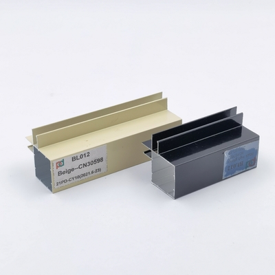 Profilo di alluminio della maniglia T5 del grano 6063 di legno per l'armadio da cucina
