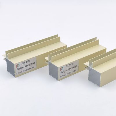 Prezzo buono Profilo di alluminio del bordo di bordatura dell'armadio da cucina delle estrusioni di norma rivestita della polvere in linea