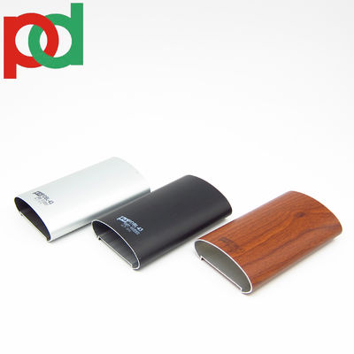 Prezzo buono 6M Lunghezza Plata Mate Nero Colore Legno Profili di manubrio in alluminio con finitura anodizzata in bronzo e diverse dimensioni in linea