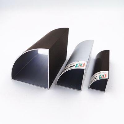 Prezzo buono Profilo di alluminio rivestito d'angolo arrotondato 25x25 del quadrato della polvere di alluminio della tubatura in linea