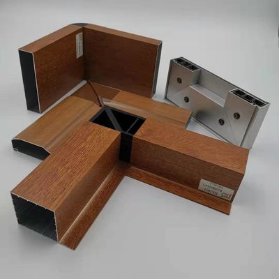 Prezzo buono il legno di profilo di 5.8M Aluminium Kitchen Cabinet ha ricoperto lo spessore di 1.4mm in linea